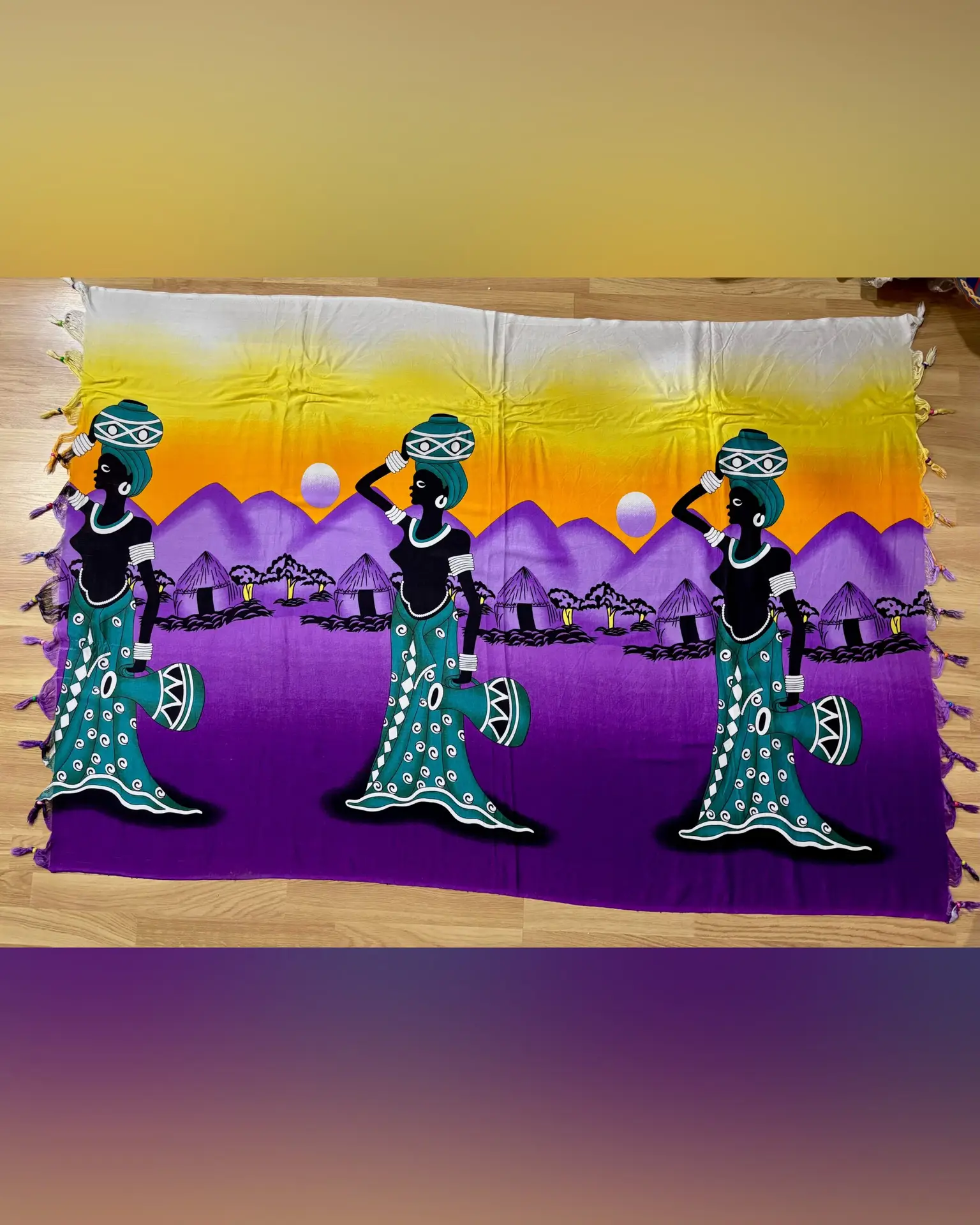 Pareo Africano Morado Mujeres
